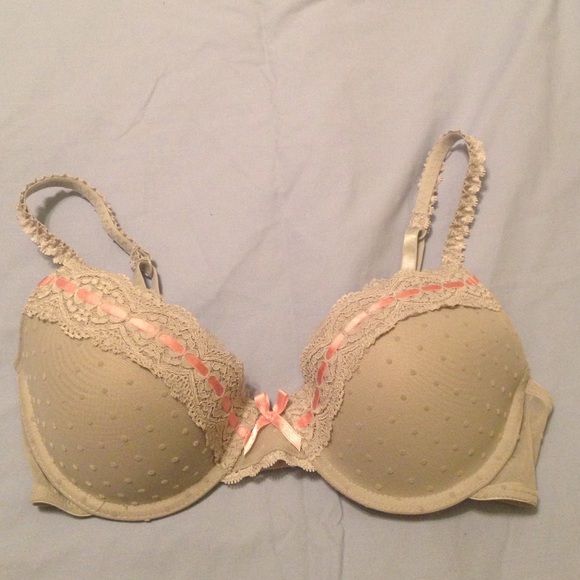 Gray lacy Candies padded bra.