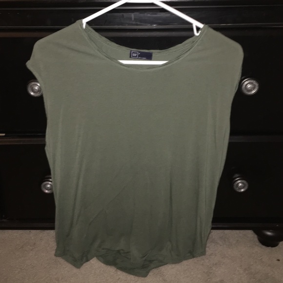 Forest green gap t shirt sleeveless - Picture 3 of 4