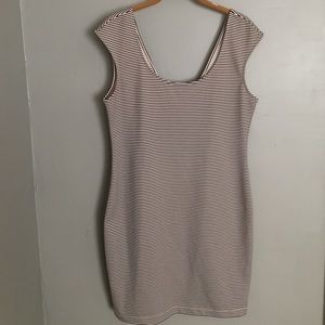 BCBGeneration striped mini dress with low back