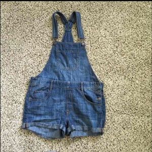 Express shorts overalls