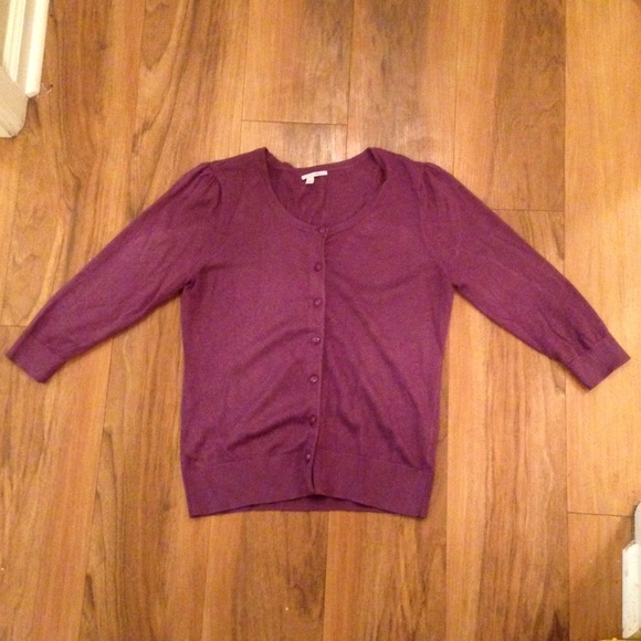 Halogen purple cardigan