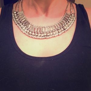 White Plum Statement Necklace
