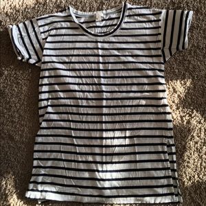 J.Crew striped tunic t-shirt