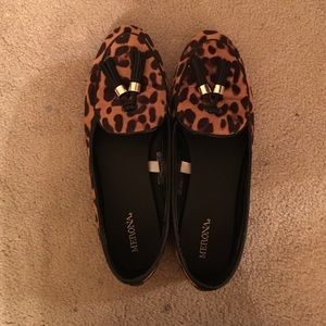 Leopard loafers