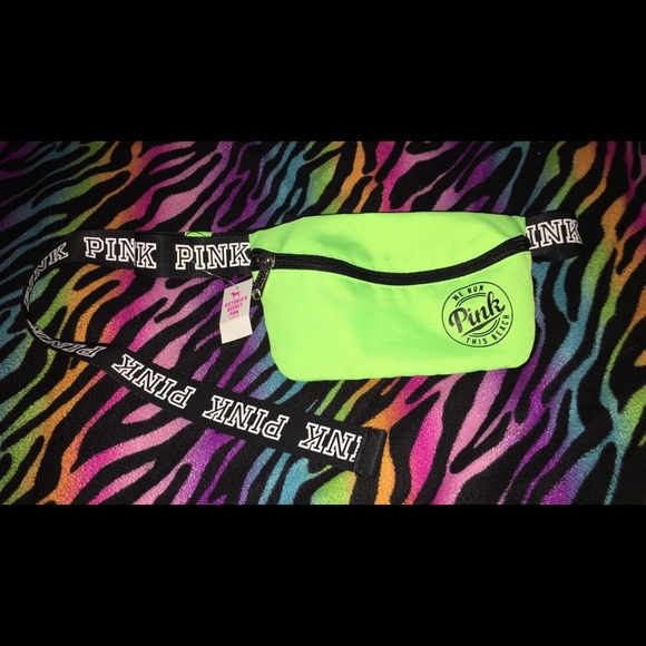 Lime Green PINK Fanny Pack