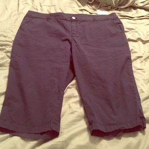 Lane Bryant navy capris