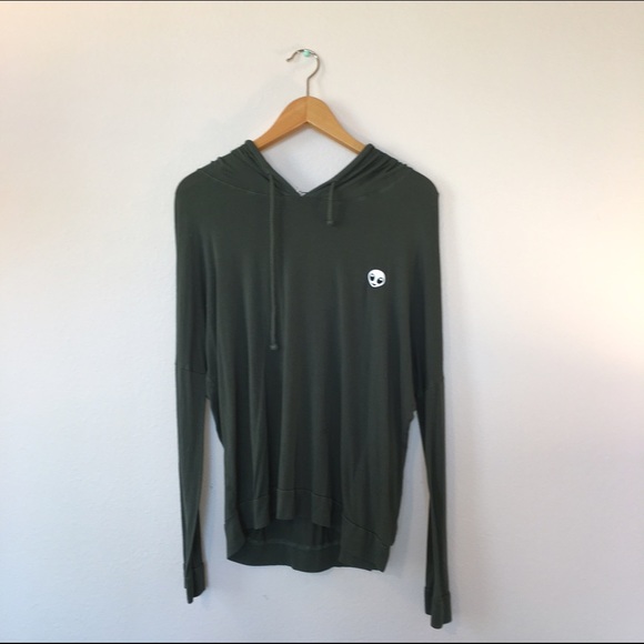 La Hearts Alien Navy Green Hoody 👽