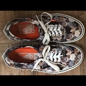 Vans-Cat Print Sneakers