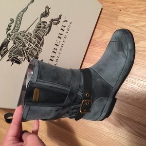 Burberry rain boots