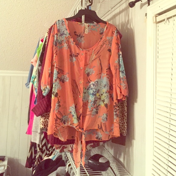 Multi colored blouse.