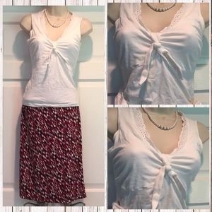 Victoria's Secret White Tank w/ built in bra!