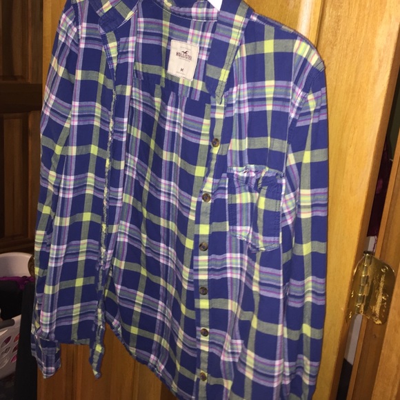 Hollister plaid/flannel button down