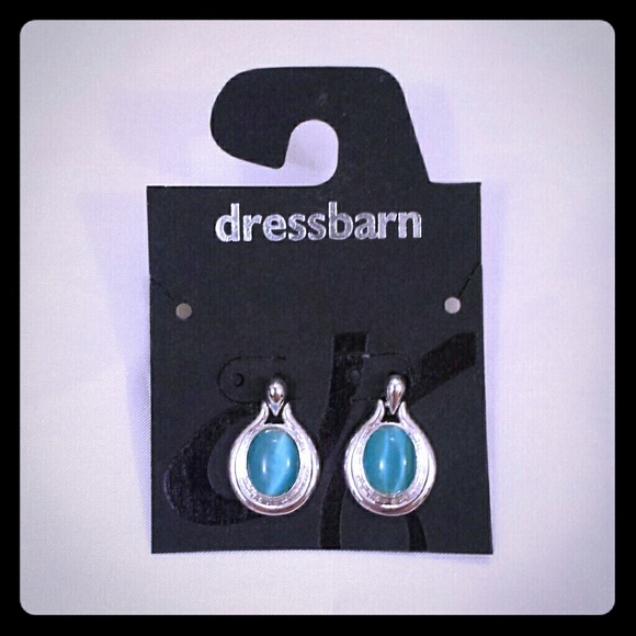 Dress Barn Jewelry Dressbarn Silver With Blue Stone Earrings Poshmark