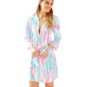 NWT Sarasota Pintuck Tunic Dress in Out to Sea