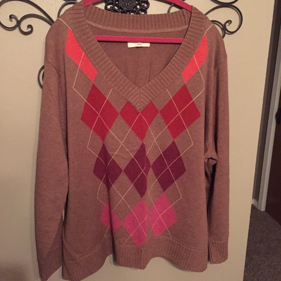 Sonoma Sweaters - Pretty argyle sweater worn once to thanksgiving