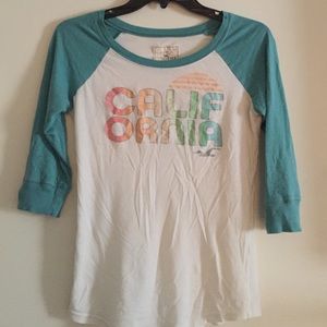 3/4 length sleeve baseball tee