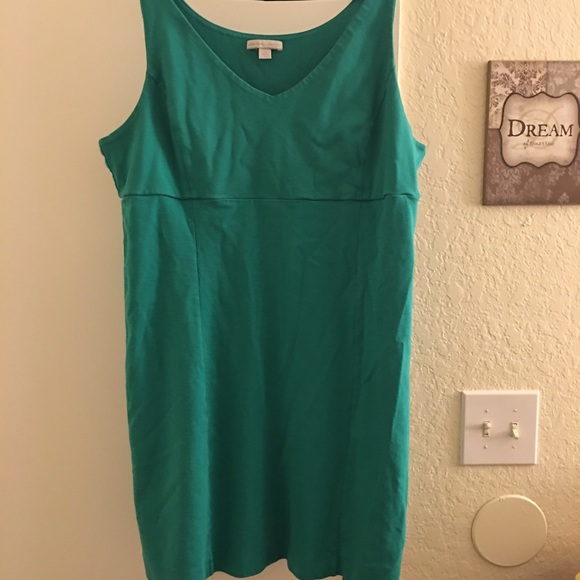 Green mini dress