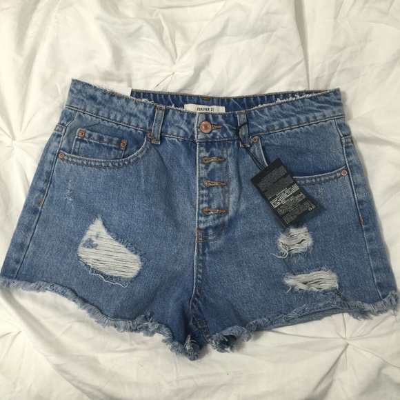 Forever 21 high waisted denim shorts