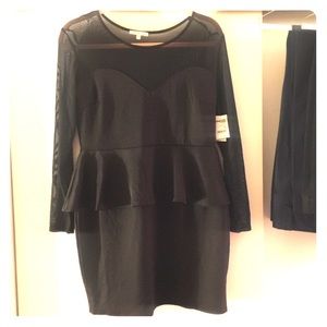 Charlotte Russe party dress with peplum detail