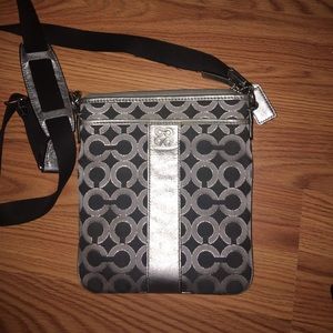 Navy blue coach cross body