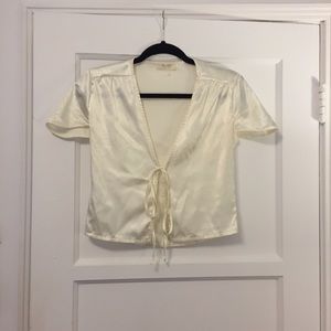 Silk John Galt for Brandy Melville Crop Top