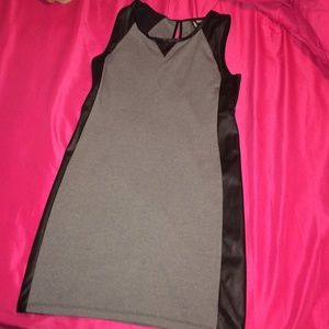 Sleeveless H&M Dress With Leather Detail