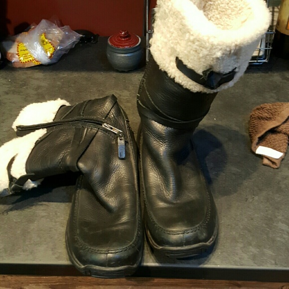 UGG Leather Mid Calf Boots