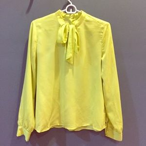 Long Sleeve Yellow Blouse