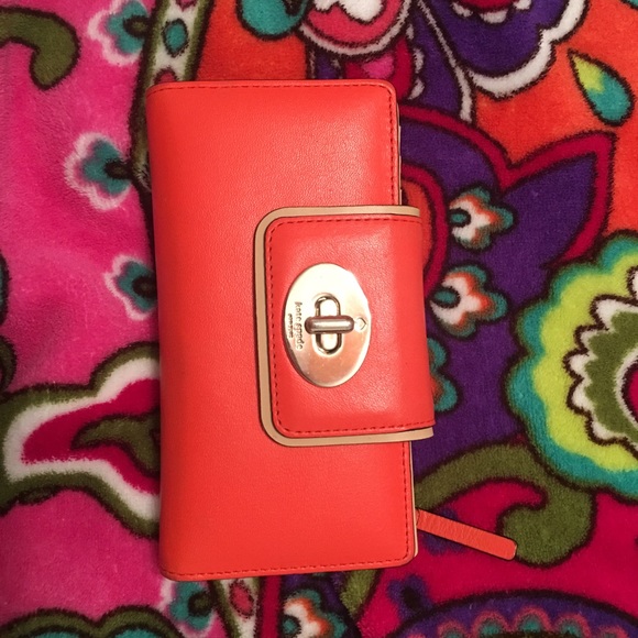 Kate spade wallet. Orange