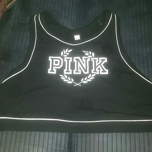 Pink sports bra