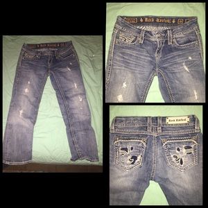 Women's Rock Revival Capris. Size 28.