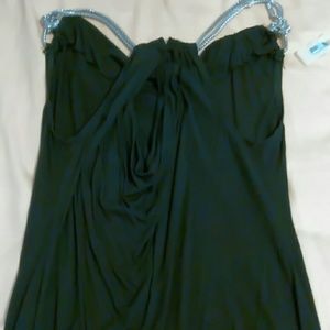 Sleeve less blouse with chain style shoulder strap