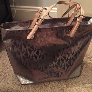 MK mirror metallic bag