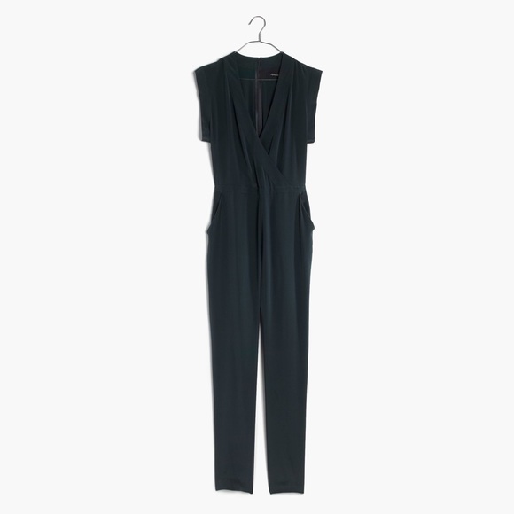 Madewell Silk Yates Jumpsuit in Blue. New w/o tags