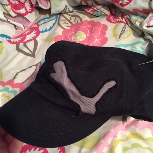 SOLD Black Puma Hat