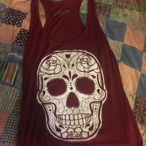 Hot topic skull tank top
