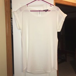 White crepe top