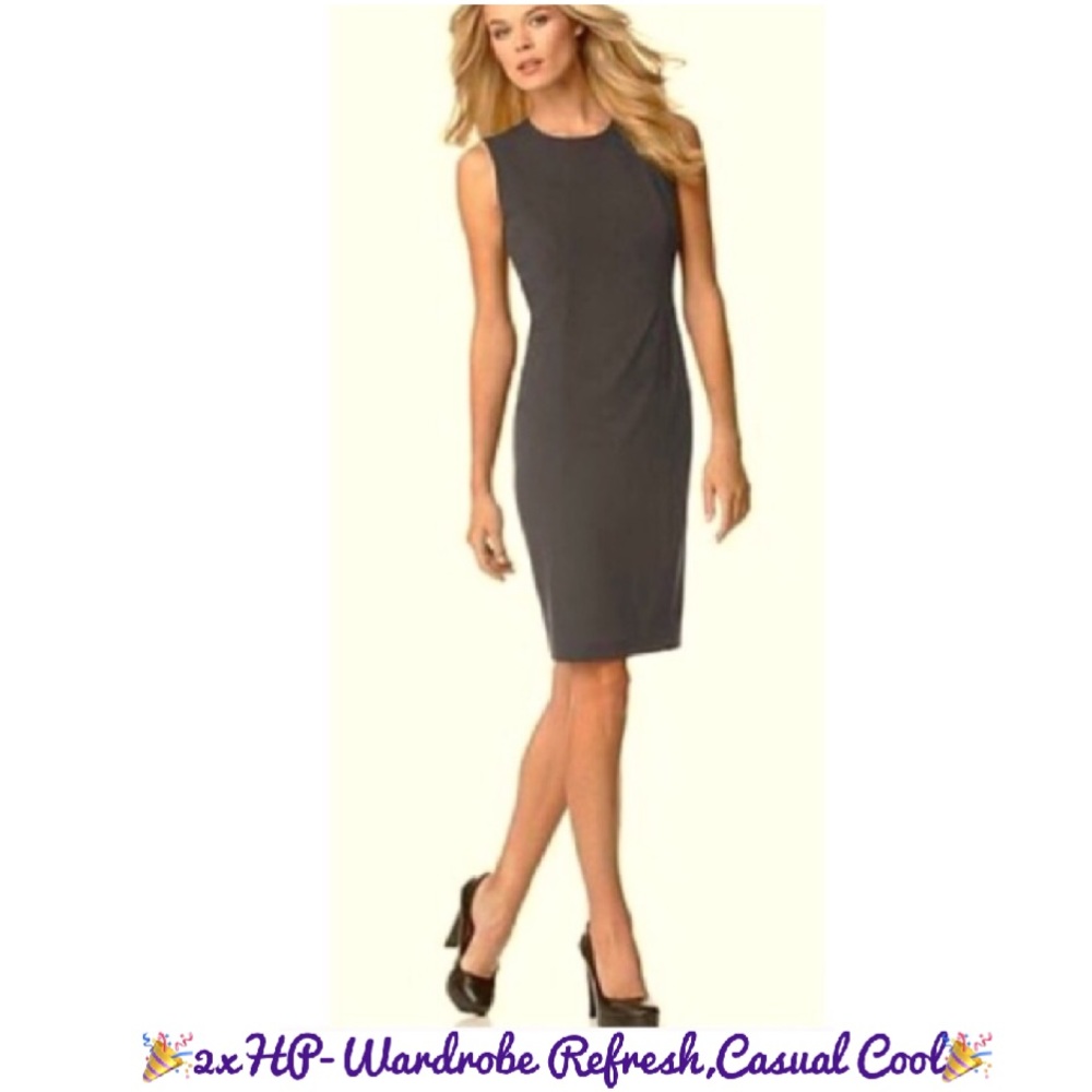 Calvin Klein pleated sheath dress