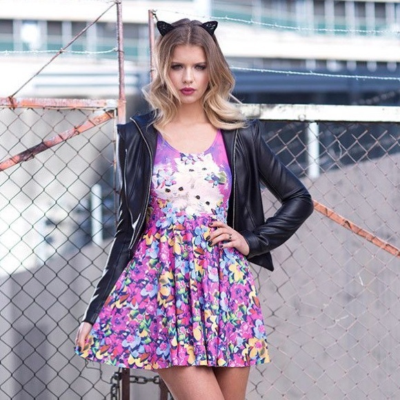 Blackmilkclothing Clothing Purrrfect scoop L