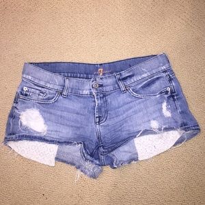 7 for All Mankind Cutoff Jean Shorts