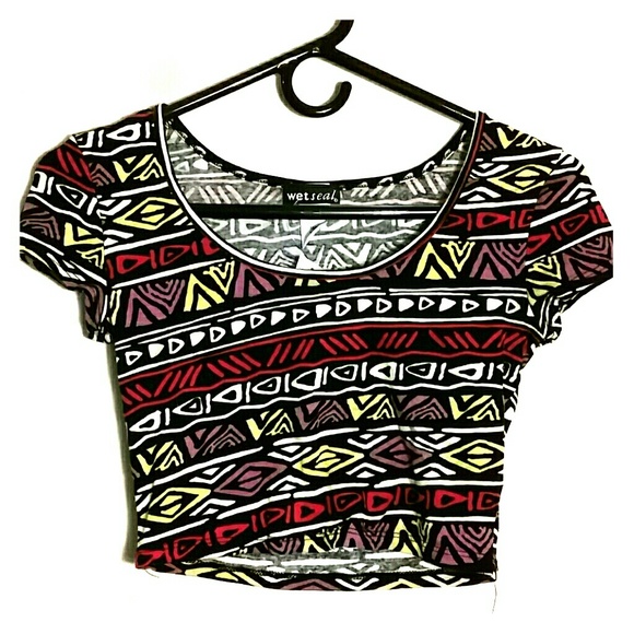 Aztec print crop top - Picture 1 of 3