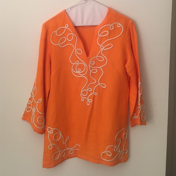 Lily Pulitzer orange tunic small - Picture 1 of 4