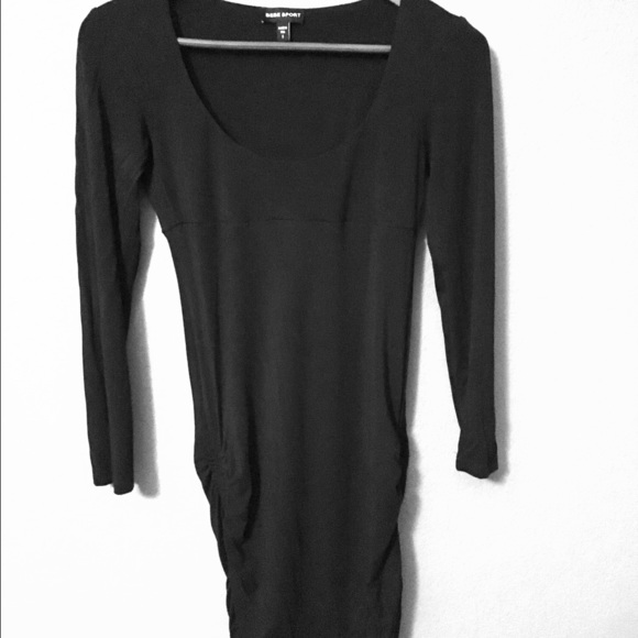 Womans Bebe long black top - Picture 1 of 4