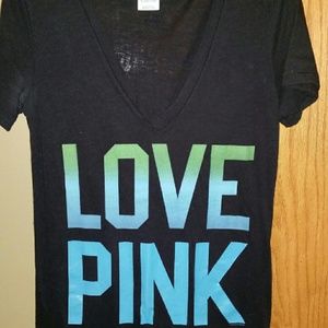 VS PINK V neck tee