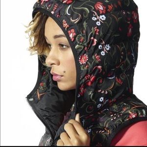 Adidas Floral Puffer Vest