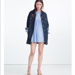 Zara poplin jumpsuit dress