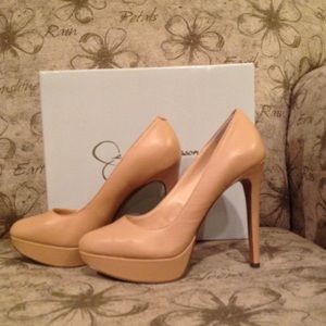 5" Platform HEELS by Jessica Simpson. neutral