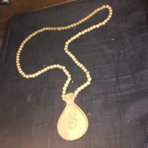Wooden Money Bag Chain