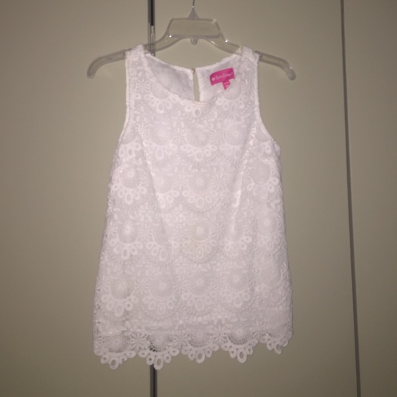 White floral Lilly Pulitzer blouse