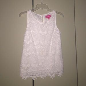 White floral Lilly Pulitzer blouse